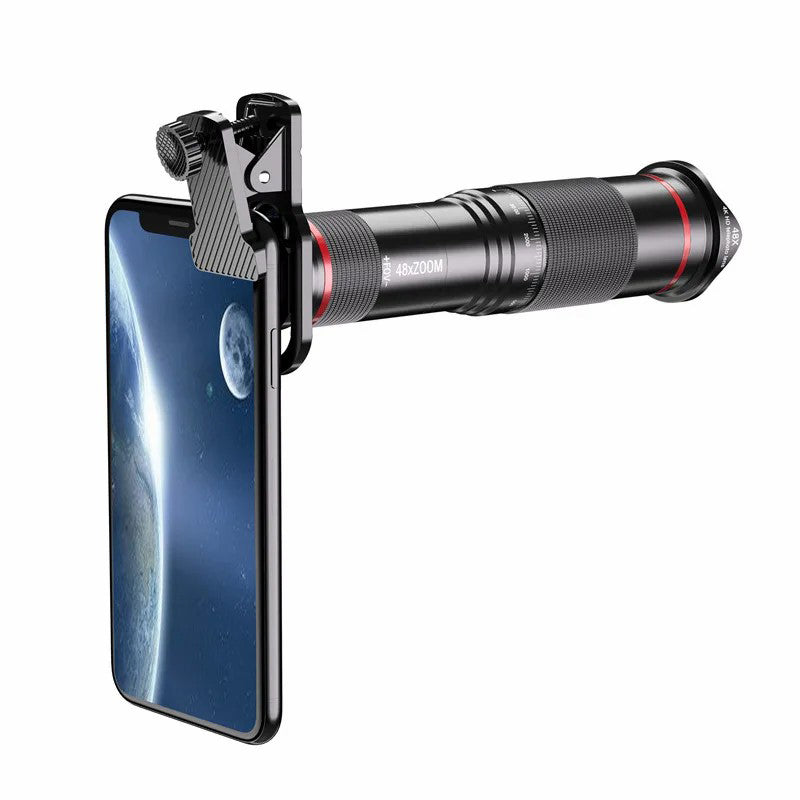 W48 Clip-On 8X Telephoto Lens Phone Camera Lens Kit Monocular W48 Clip-On 8X Telephoto Lens Phone Camera Lens Kit Monocular
